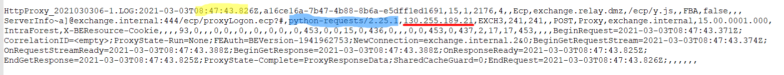 CVE-2021-26855 HTTPProxy log example