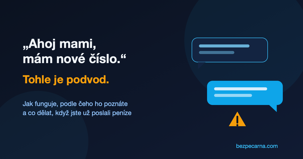 Podvod Ahoj mami, mám nové číslo — jak ho poznat